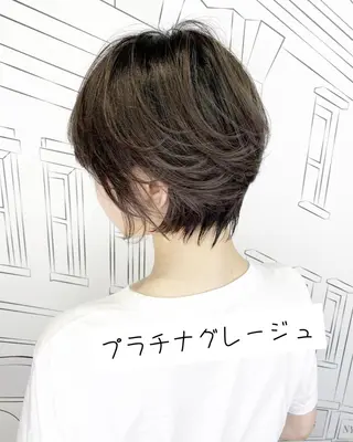 ショート 💎馴染むエクステ ×カラーTOMO💎のヘアスタイル