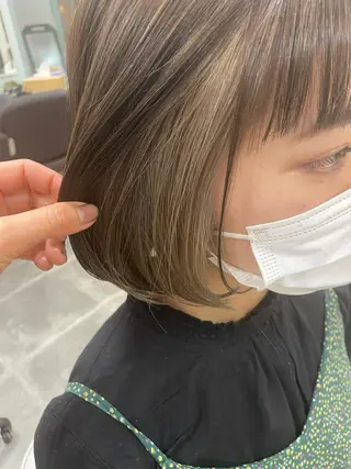 ショート カラー ヘアアレンジ SALOWIN恵比寿所属・ヘッドスパで脳を 整える✨chacoのヘアスタイル