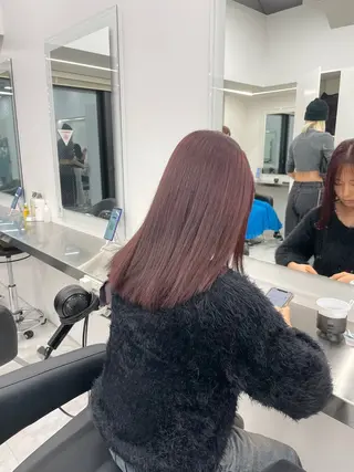 ロング カラー 中韓レイヤー/ ブラウン🤎はやとのヘアスタイル