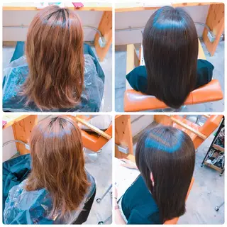 セミロング カラー 🌈限定価格🌈 鈴木　瑛輔のヘアスタイル