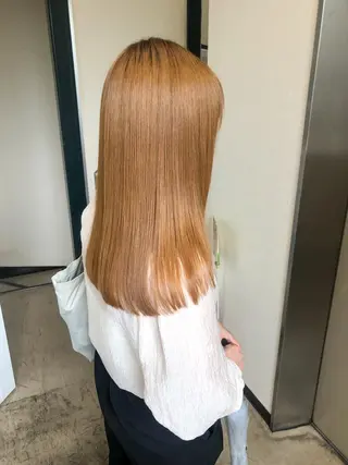 セミロング 水野 雪 /パーマ/暖色カラーのヘアスタイル