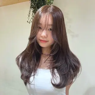 ロング カラー 暖色カラー/ネイル ナナコ💌のヘアスタイル