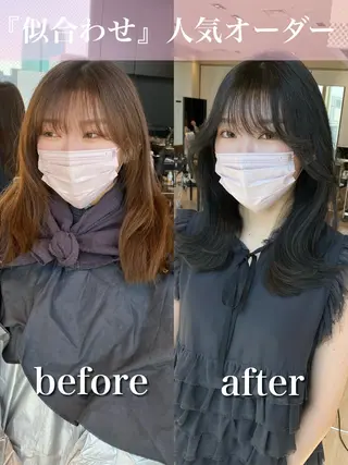 ミディアム 【1日2名様限定】 AFLOAT白川雄副のヘアスタイル