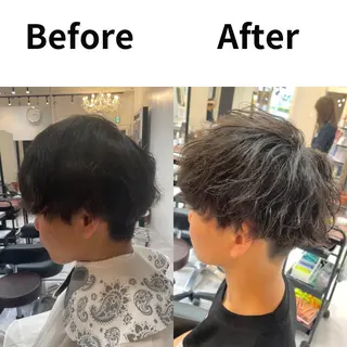 ショート 髪質改善× ハイライト溝江のヘアスタイル