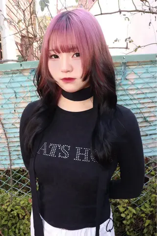 ロング カラー ヘアアレンジ @kyoniyy KYONIのヘアスタイル