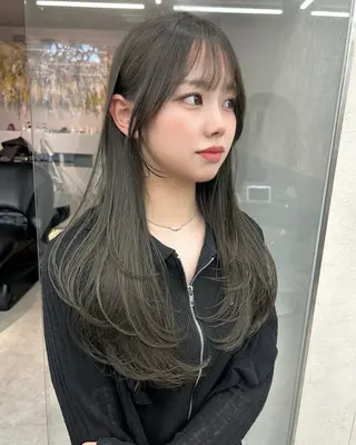 ロング カラー 🎀大川 錬🎀 ブリーチなしWカラーのヘアスタイル