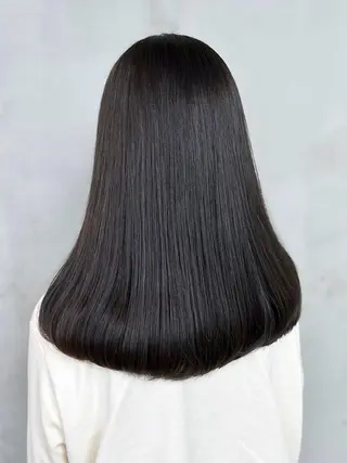 セミロング カラー パーマ ヘアアレンジ ITbyALBUM 中野店のヘアスタイル