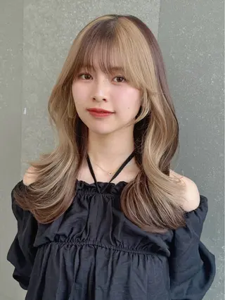 ロング カラー パーマ 平川 友理/韓国ヘア💘のヘアスタイル