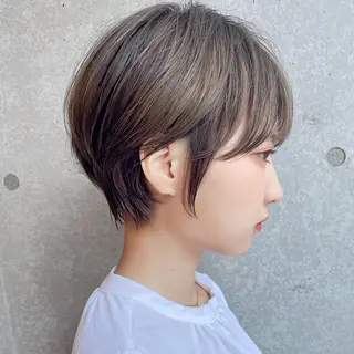 ショート ショート/ボブ/ 白髪ぼかし/しんやのヘアスタイル