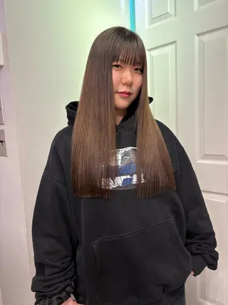 ロング ボブ× フェイスレイヤー🩰のヘアスタイル