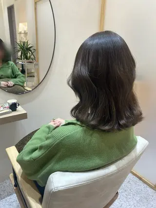ミディアム カラー Yamamoto 半個室美容室zinaのヘアスタイル