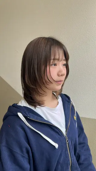 ミディアム 髪質改善/レイヤー/ ボブ/井上　陽のヘアスタイル