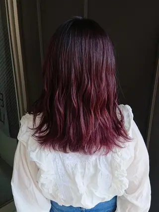 セミロング カラー マンツーマン1日2名 様限定Lily高橋✂のヘアスタイル