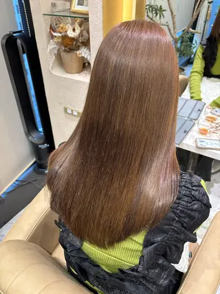 ロング カラー あかね☆ヘアアレンジ /ボブ/縮毛矯正のヘアスタイル