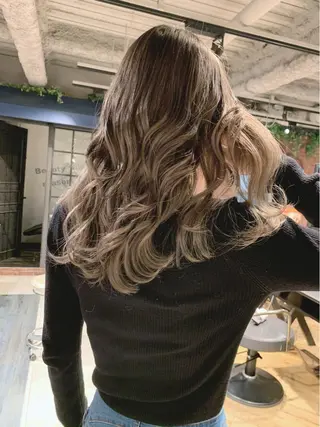 ミディアム 田中 聖也のヘアスタイル