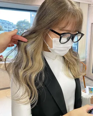 ロング カラー 髙橋 玲渚のヘアスタイル