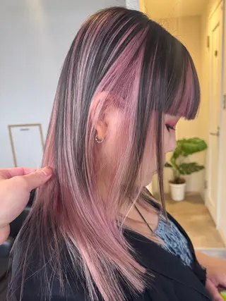 ミディアム カラー BANK'S hair所属・💐ケラチン 髪質改善寺坂雄飛💐のヘアスタイル