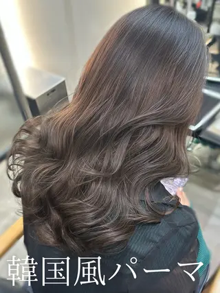 セミロング パーマ 韓国風パーマ/ 韓国ヘア/大森千寛のヘアスタイル