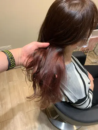 ミディアム カラー 大久保 隆蔵のヘアスタイル