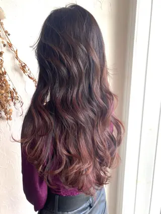 ロング カラー 美容室 ソンリエのヘアスタイル
