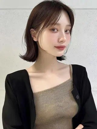 ミディアム IKU ミニボブ名古屋のヘアスタイル