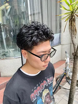 パーマ メンズ 酸スト/フェザー パーマ/三谷海斗のヘアスタイル