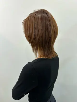 ミディアム カラー レイヤー/ナチュラル 💐nao.のヘアスタイル