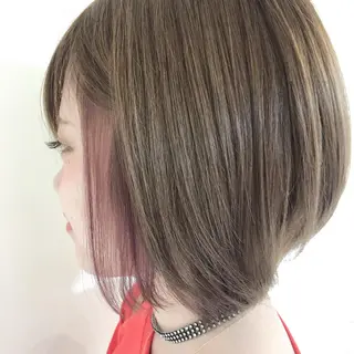 ショート カラー ブリーチ指名 NO1🌈SAKIのヘアスタイル