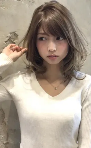 ミディアム JAMシェアサロン　ブランエスパ店所属・大人世代 髪質改善のヘアスタイル