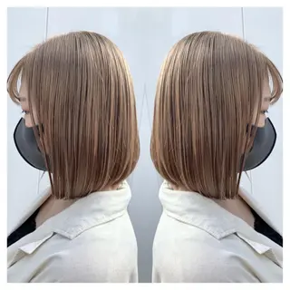 ミディアム カラー 村山 茉衣のヘアスタイル