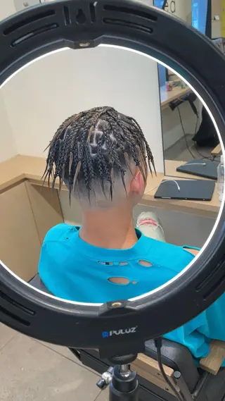 ヘアアレンジ メンズ Le'a所属・渋谷/フェード/ 國分 翔のヘアスタイル