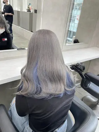 カラー ロング ハイトーン 横浜💞ミオのヘアスタイル