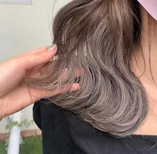 セミロング カラー newi梅田🫧韓国 ヘア🫧sakiのヘアスタイル