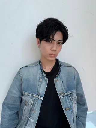 メンズ シャドウパーマ/ 波巻きパーマ/三鷹のヘアスタイル