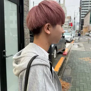 カラー メンズ 舟橋耀/ブリーチカラ ー/レイヤーカットのヘアスタイル