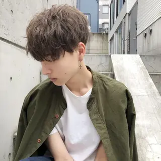 カラー メンズ BABY 艶髪暗髪ヘア💖達人のヘアスタイル