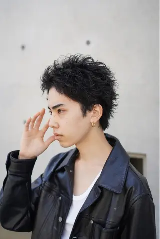 ショート パーマ メンズ fifth リュウセイのヘアスタイル