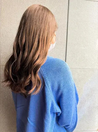 ロング カラー パーマ ヘアアレンジ メンズ キッズ よしなり あみのヘアスタイル