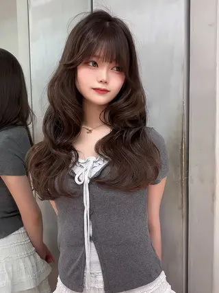 ミディアム カラー 【美髪矯正】 吉村　清志のヘアスタイル