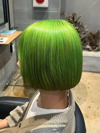 カラー みわ/博多 ブリーチ/メンズヘアのヘアスタイル