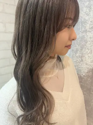 セミロング カラー nao🎀zina 透明感/艶髪のヘアスタイル