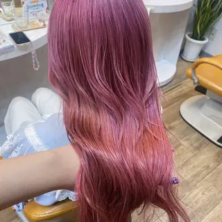 セミロング ブリーチなし透明感 🕊ワダ　ユイのヘアスタイル