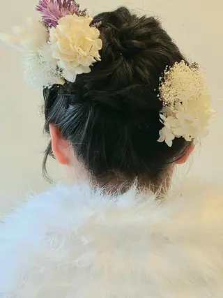 セミロング ヘアアレンジ 【大宮】デザイナー Anne 諳 アンのヘアスタイル