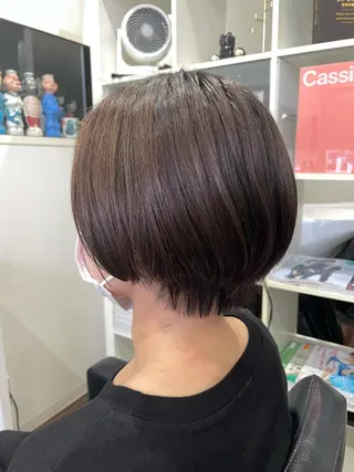 ショート カラー シンヤヘアーズ 泉大津本店のヘアスタイル