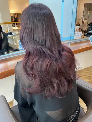 ロング カラー レイヤーカット /透明感/千葉怜寿のヘアスタイル