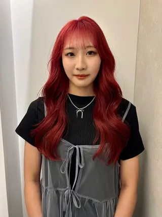 ロング ハイトーン/レイヤー nail 百咲💌のヘアスタイル