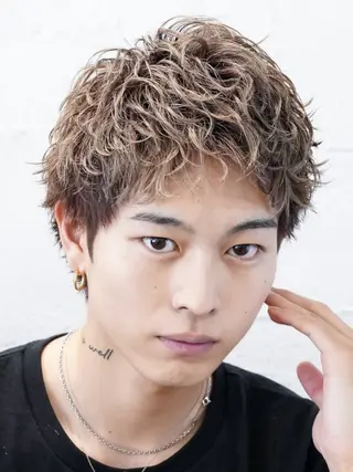 ショート パーマ メンズ fifth名駅所属・メンズパーマ 名古屋/水谷颯のヘアスタイル