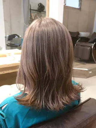 ミディアム カラー パーマ ヘアアレンジ メンズ キッズ ネイル マツエク・マツパ 🌸グレージュ/ ベージュ🌸yutaのヘアスタイル