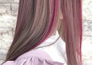 セミロング カラー yuki🌼 Hip's decoのヘアスタイル