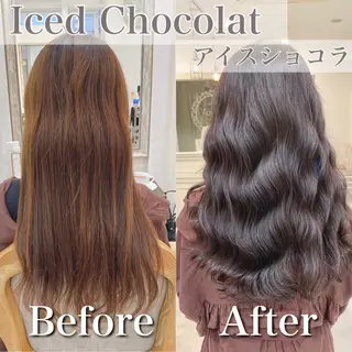 ロング カラー ブリーチなし✨艶髪 カラー𓃲YAGIのヘアスタイル